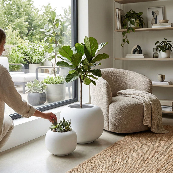 Sphere Planter White