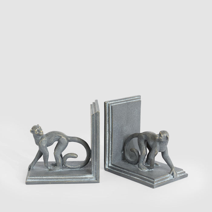 Caesar? Monkey Bookends Black
