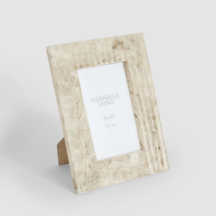 Mist 4 x 6 Resin Photo Frame Beige