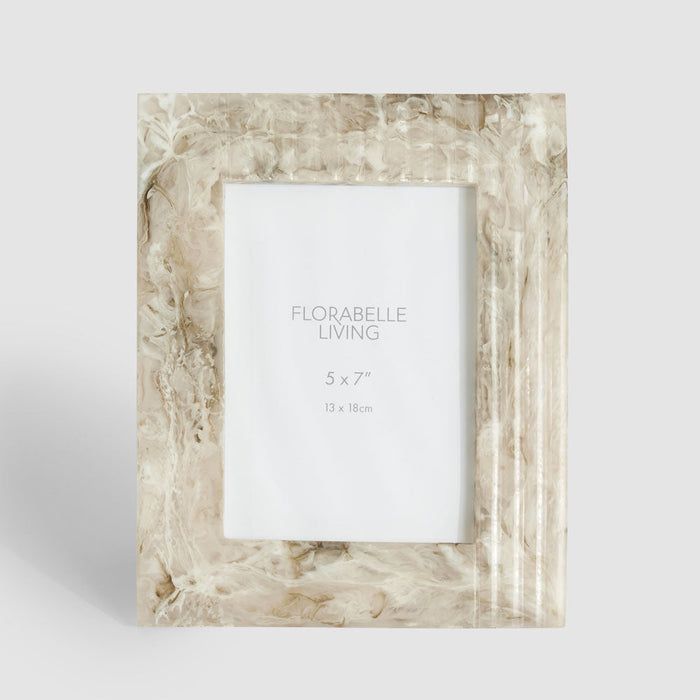 Mist 5 x 7 Resin Photo Frame Beige