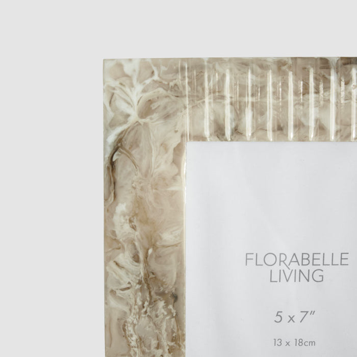 Mist 5 x 7 Resin Photo Frame Beige
