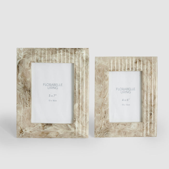 Mist 5 x 7 Resin Photo Frame Beige