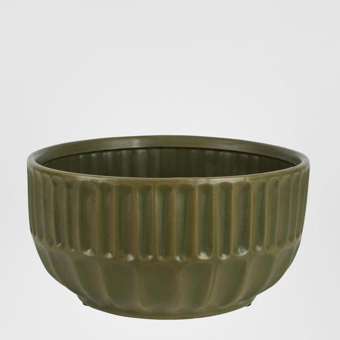 Kartun Ceramic Bowl Olive Green