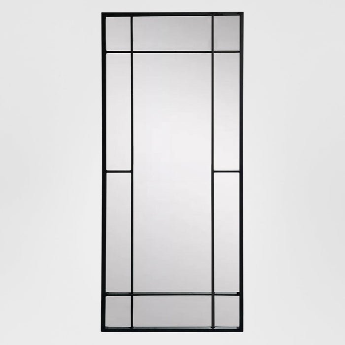 Kings Rectangular Outdoor Mirror Black