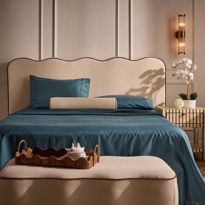 Emma Rattan Scallop Tray Natural