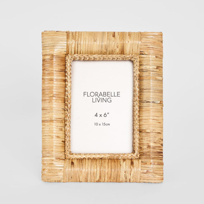 Casa 4 x 6 Rattan Square Photo Frame Natural