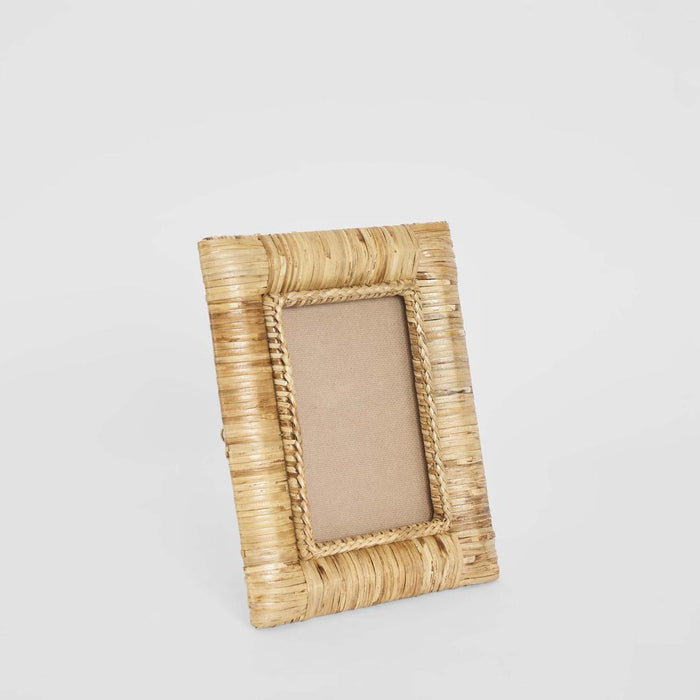 Casa 4 x 6 Rattan Square Photo Frame Natural