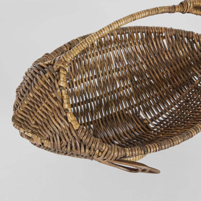 Fish Rattan Basket Brown