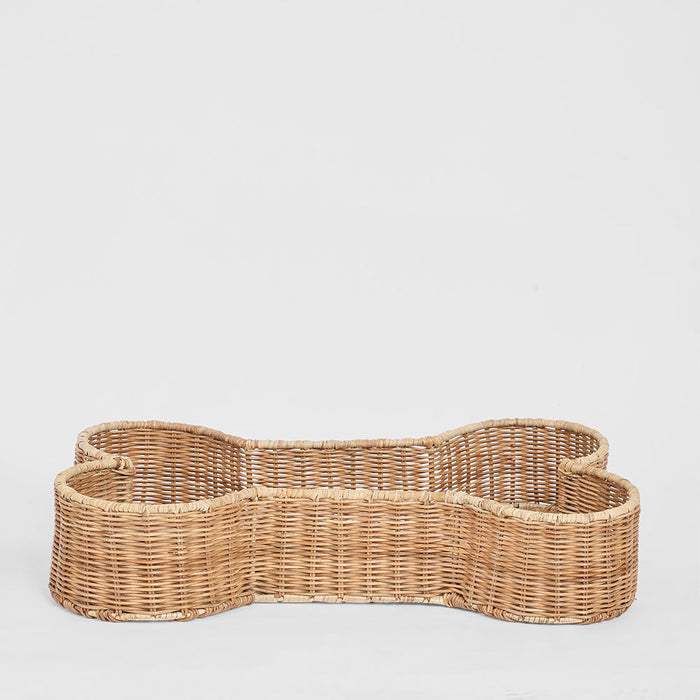Bone Rattan Basket Natural