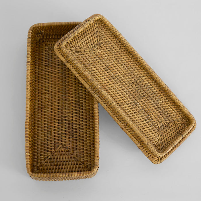 Valley Rattan Tray with a Lid