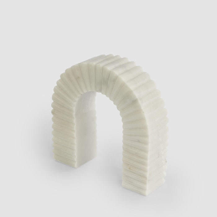Oro Arch Sculpture Opal White Marble