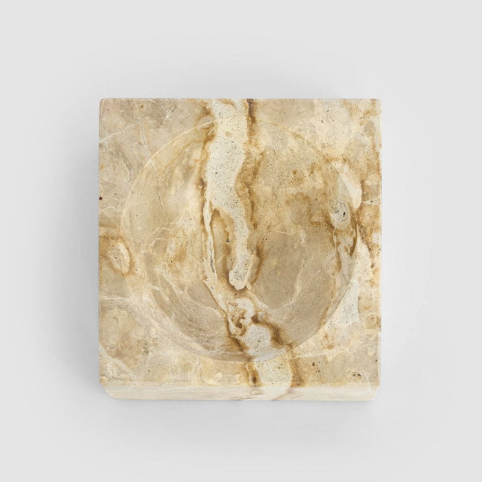 Oro Concave Bowl Butterscotch Marble