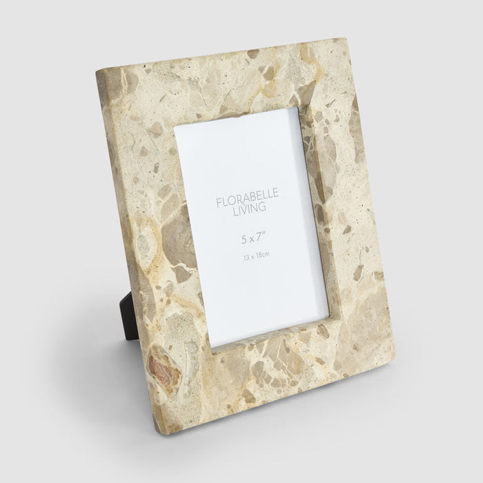 Oro 5 x 7 Photo Frame Butterscotch Marble