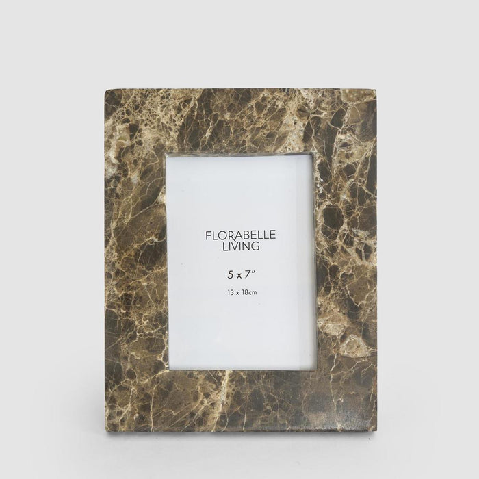 Oro Frame 5 x 7  Dark Emperador Marble