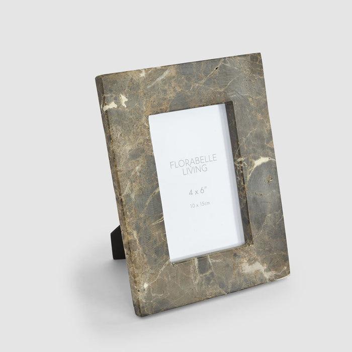 Oro 4 x 6 Photo Frame Dark Emperador Marble