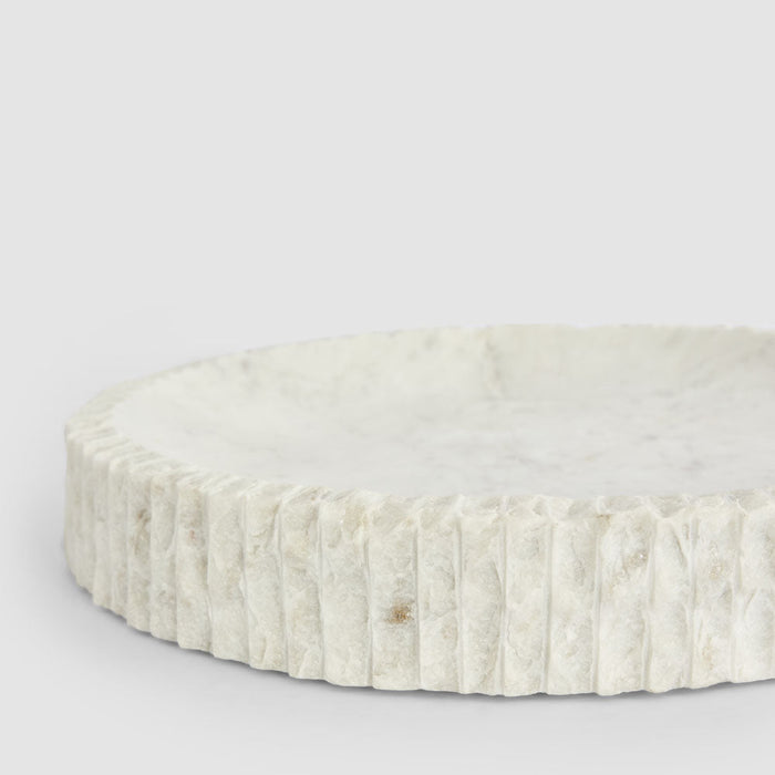 Cici Ribbed Marble Bowl Large