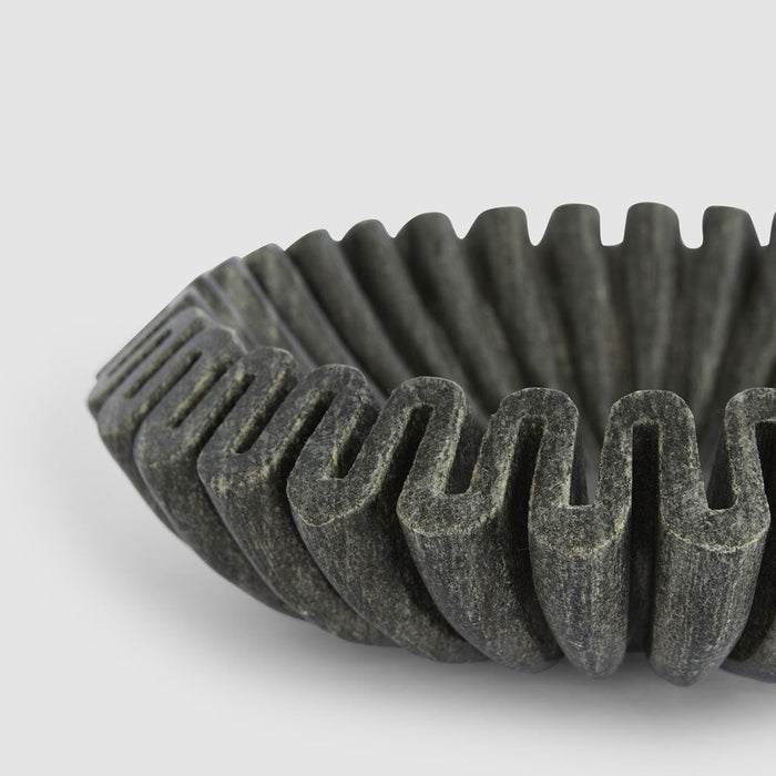 Oro Wave Bowl Marble Black