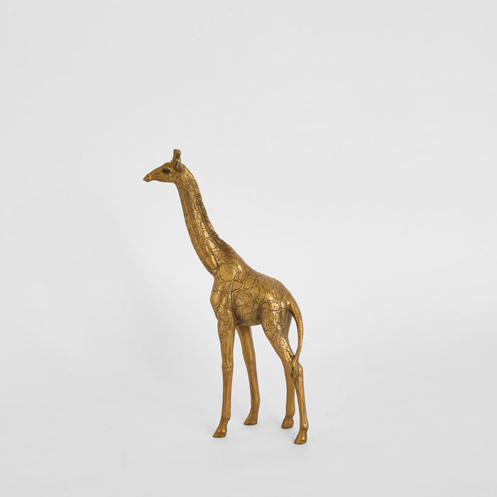 Nubian Giraffe Sculpture Small Gold