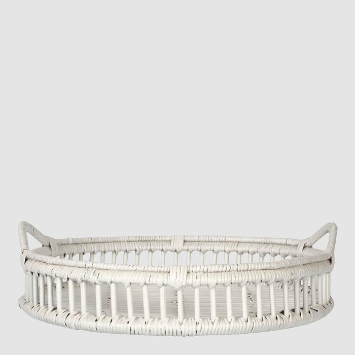 Trays Rattan Bahama White