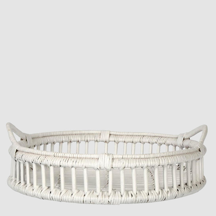 Trays Rattan Bahama White