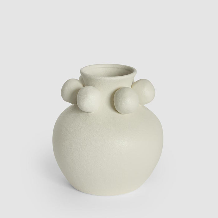 Tiki Round Vase Small White 20cm
