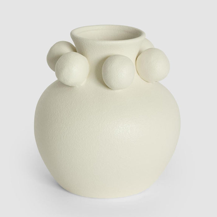 Tiki Round Vase Small White 20cm