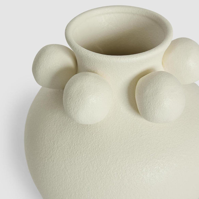 Tiki Round Vase Small White 20cm