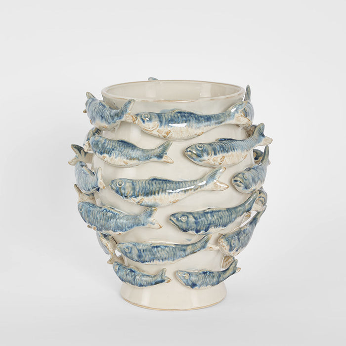 Reef Vase Blue & White