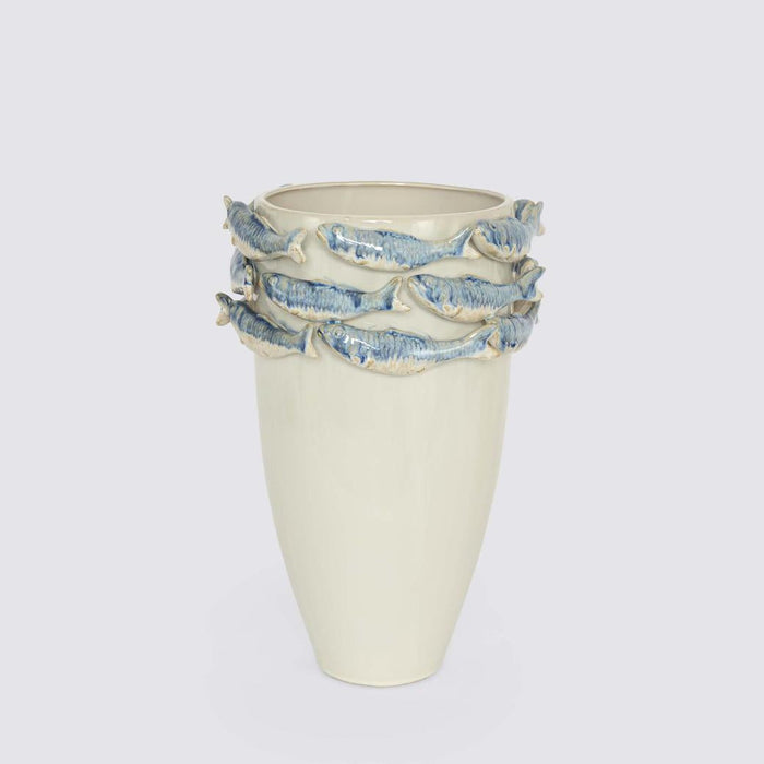 Reef Minimal Vase Blue & White