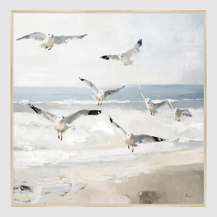 Seaside Flight Wall Art 82.5 x 82.5cm