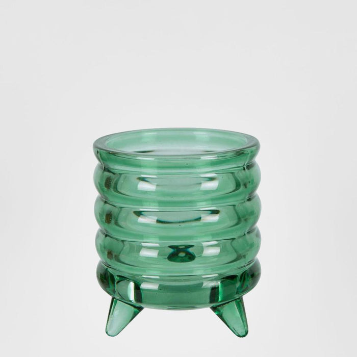 Ripple Tealight Holder Small Hunting Green 6 pcs