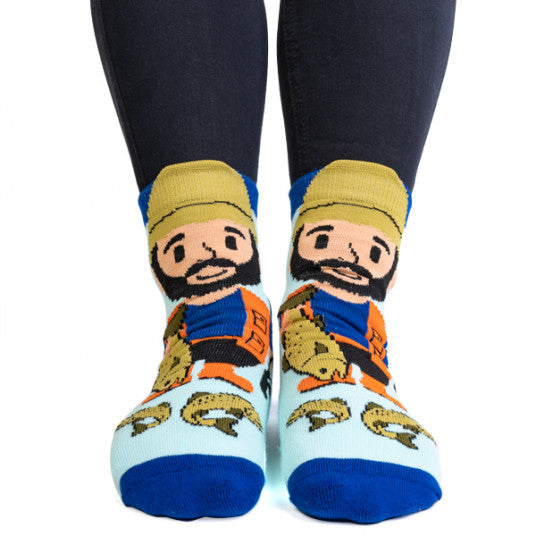 Fisherman Feet Speak Socks