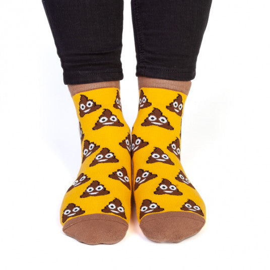 Smiling Poo Feet Speak Socks