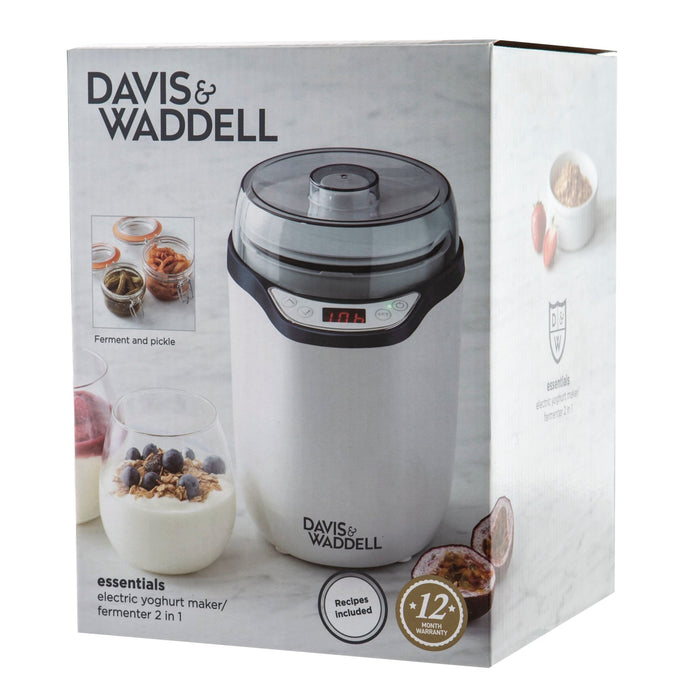 NSIMG-SHA256:55cddd569f2070ece4ee92bc4fedd5fbfbeaad8a6ba4e68e2dabd19db0859fe7 · Isalbi Davis & Waddell 2 in 1 Electric Yoghurt Maker/Fermenter White & Grey