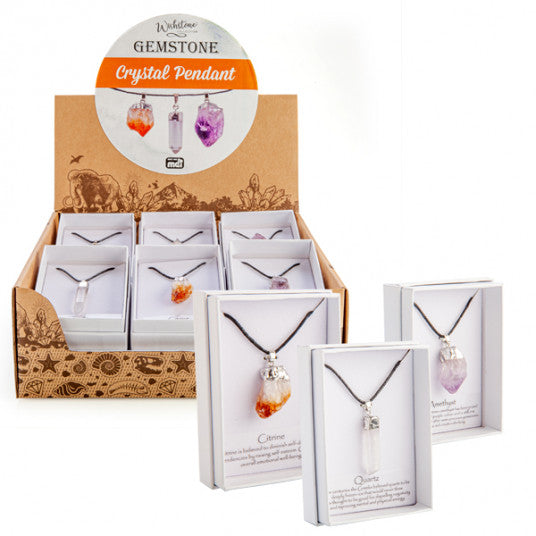 Gemstone Crystal Pendant