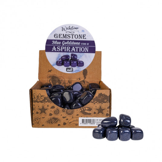 Gemstone Tumbled Blue Goldstone