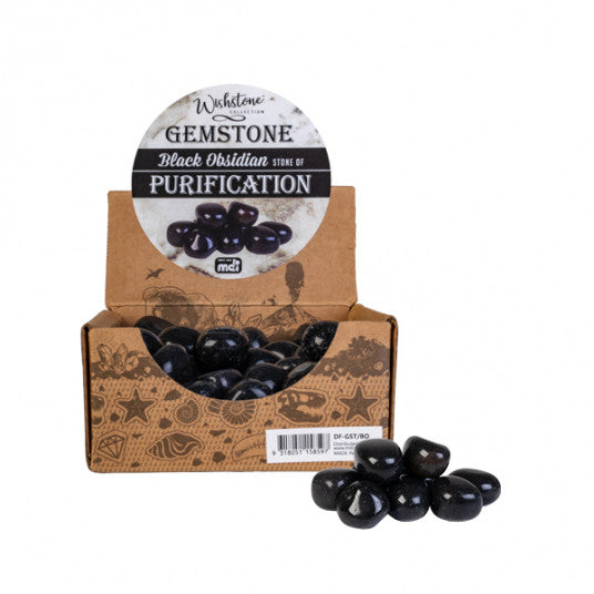 Gemstone Tumbled Black Obsidian