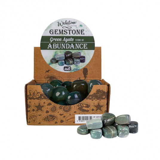 Gemstone Tumbled Green Agate