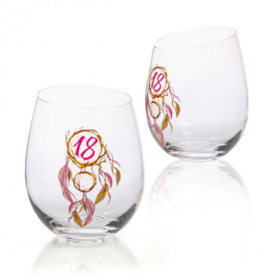 18th Birthday Tallulah Dream Stemless Glass