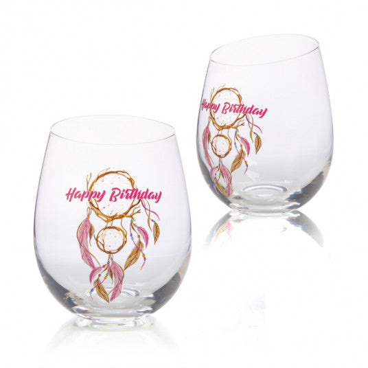 Happy Birthday Tallulah Dream Stemless Glass