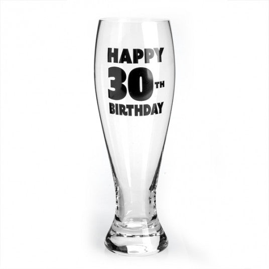 Happy 30th Birthday Pilsner Glass