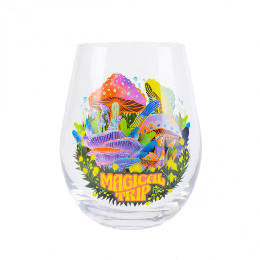 Mushroom Stemless Wine Glass