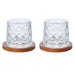 NSIMG-SHA256:3622a194f287791d5022a796a966fbfb2ff321aab129aa861bc2f01e6ecdbbe6 · Isalbi Davis & Waddell Fine Foods Etched Whisky Glasses with Coasters 2pcs Set Clear