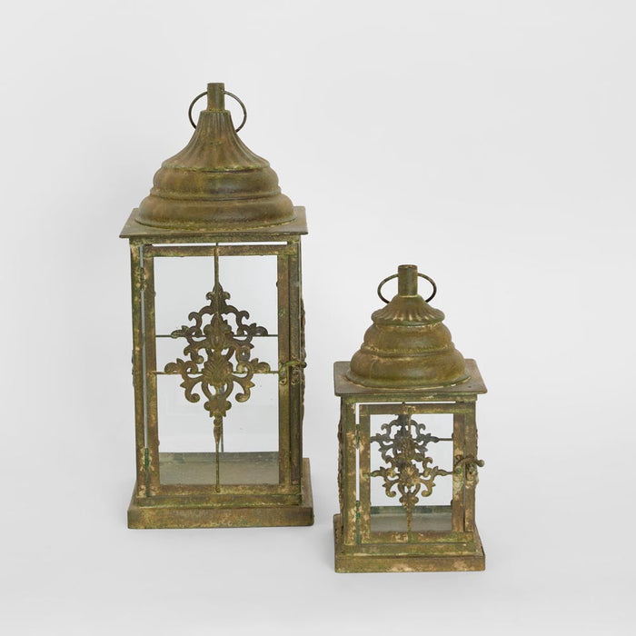 Rustic Hurricane Lanterns