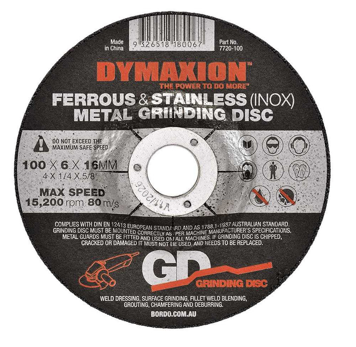 Dymaxion  Metal Grinding Disc -100mm-5 Pieces Pack