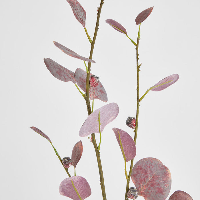 Eucalyptus leaf Spray Burgundy 90cm 6 pcs