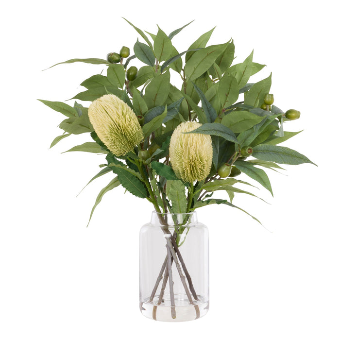NSIMG-SHA256:75e558bb9770110cc096a1d9a4d146f0cefdc06bf9291efe94876f3ae1d2a15b · Isalbi Rogue Native Banksia Gum Nut Mix - Pauline Vase Green