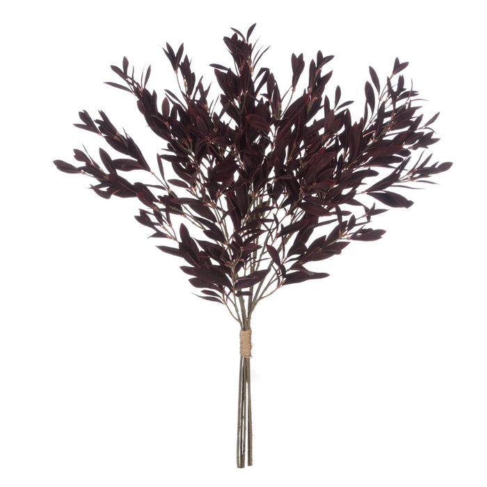 NSIMG-SHA256:a313b098a4e657f5cf73f69e7c525a97ffc88cee246471302ee6751123a7fc63 · Isalbi Rogue Olive Leaf Spray Bunch Burgundy