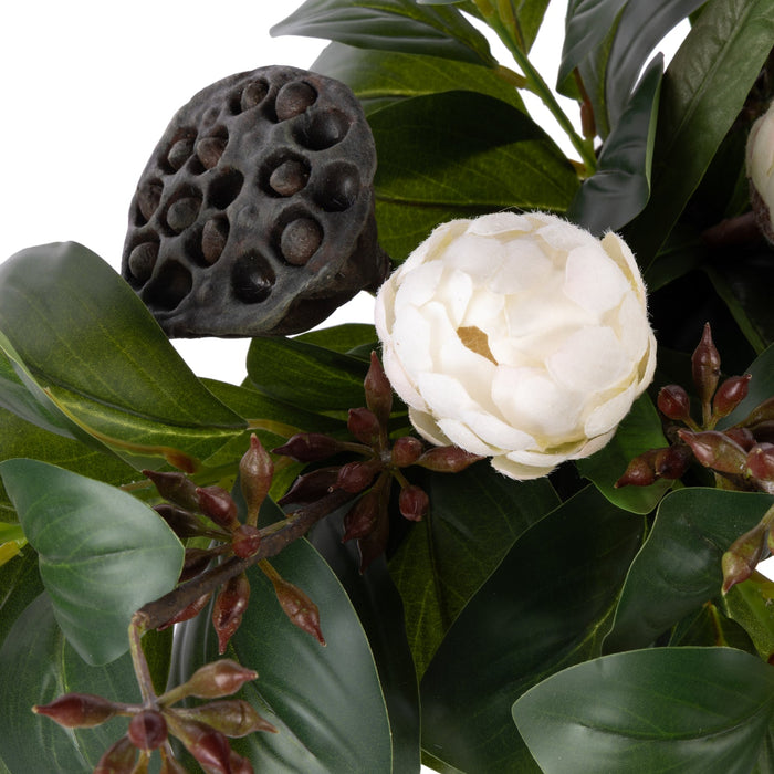 NSIMG-SHA256:016a5a1678ed3fc20e85242fb86e582022fe5a78be25b12d0f68a95885dcbc83 · Isalbi Rogue Protea Pod - Palermo Planter White