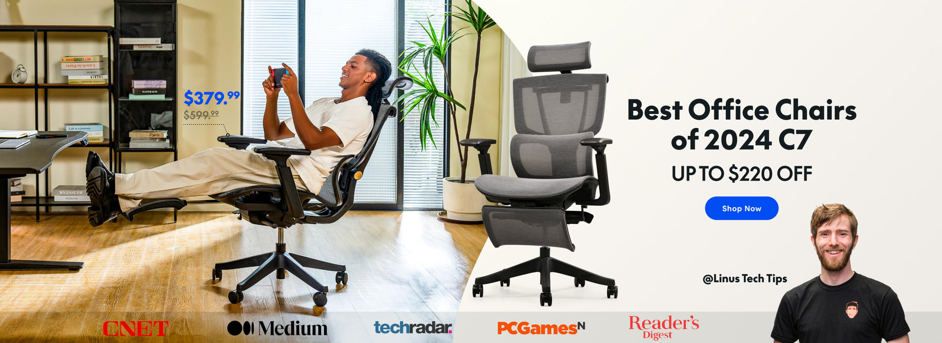 Flexispot C7 Ergonomic Mesh Back Executive Chairs Recliner High Quality Manager Mesh Office Chair